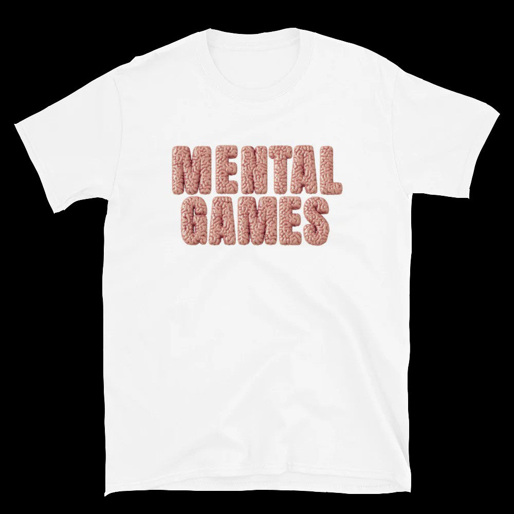 "Mental Games" White fitted tee